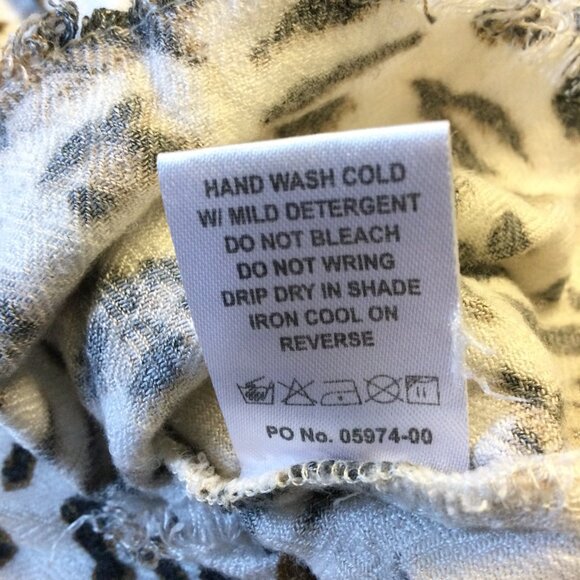 Show Me Your Mumu Marcella Oversized Button Up Shirt XXL Cheetah Print Raw Hem - Picture 12 of 12